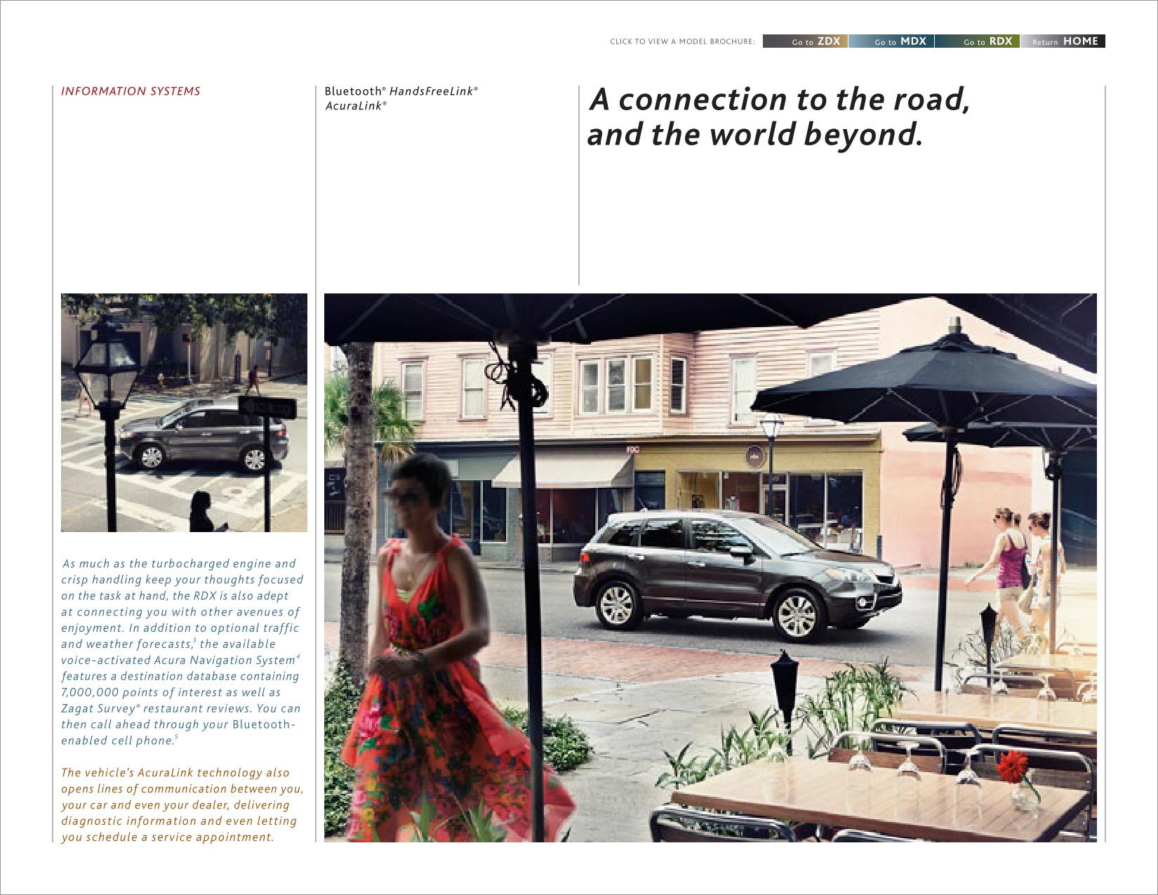 2012 Acura ZDX MDX RDX Brochure Page 28